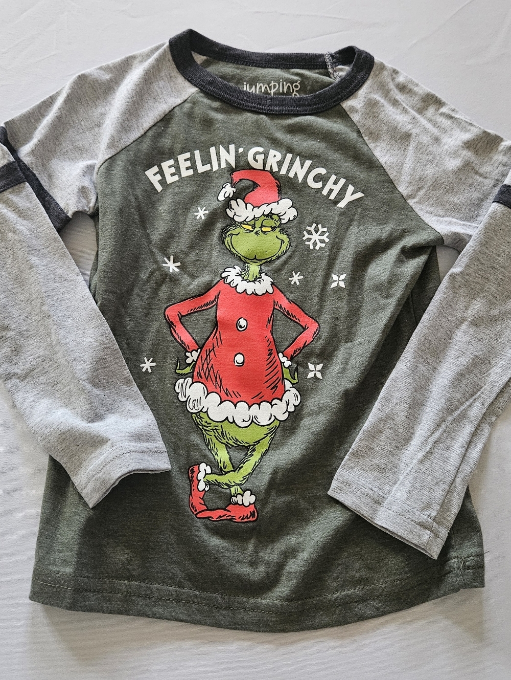 Jumping Beans Feelin' Grinchy Christmas Shirt 4 - New